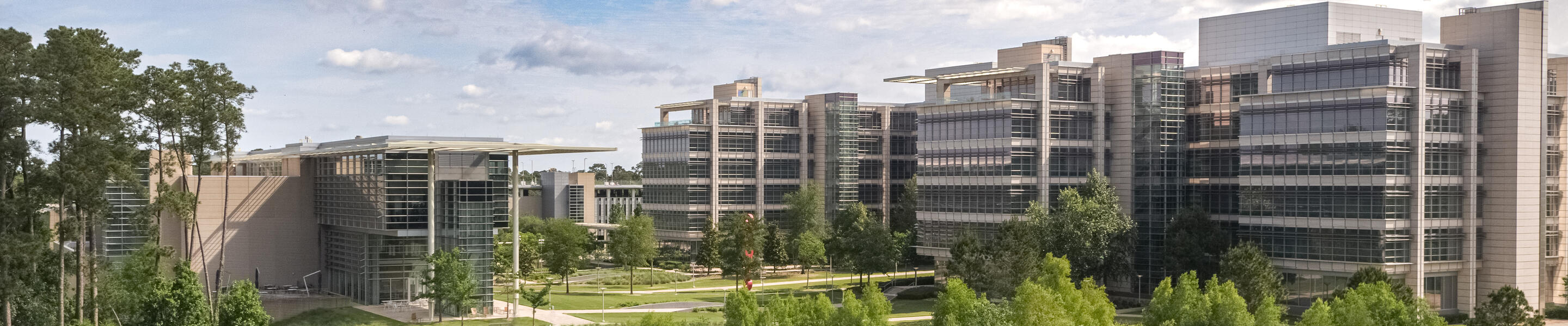aerial view of Houston campus