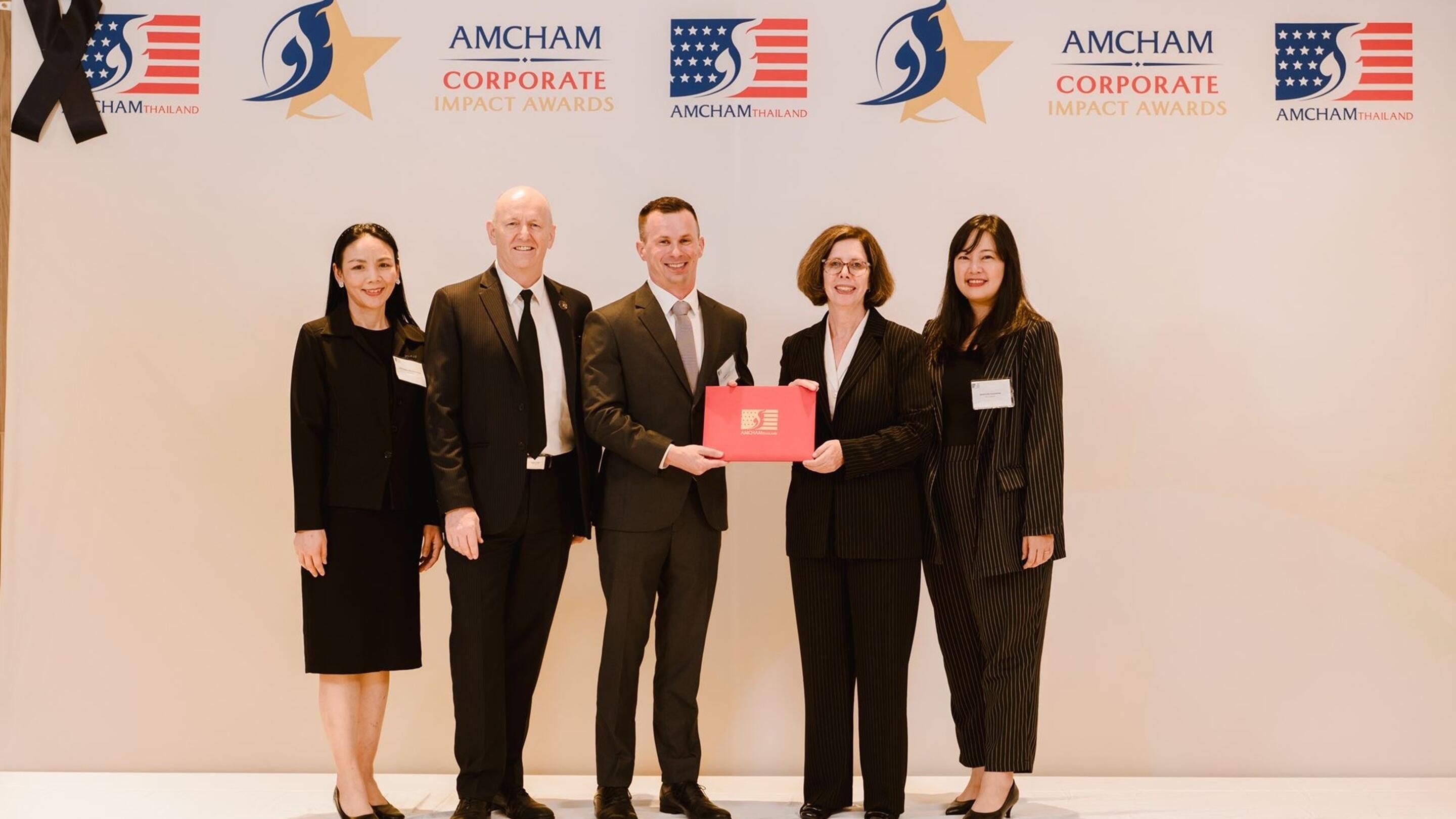 presentation of the 2025 AMCHAM Corporate Social Impact Award to ExxonMobil Thailand