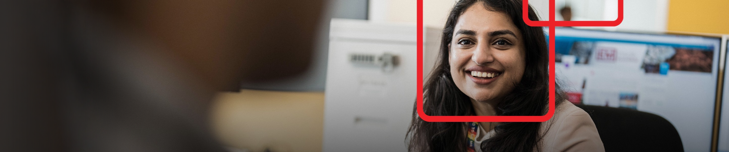 Woman working in an office