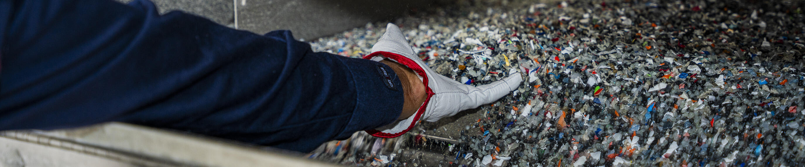 ExxonMobil employee working at the Baytown recycling plant