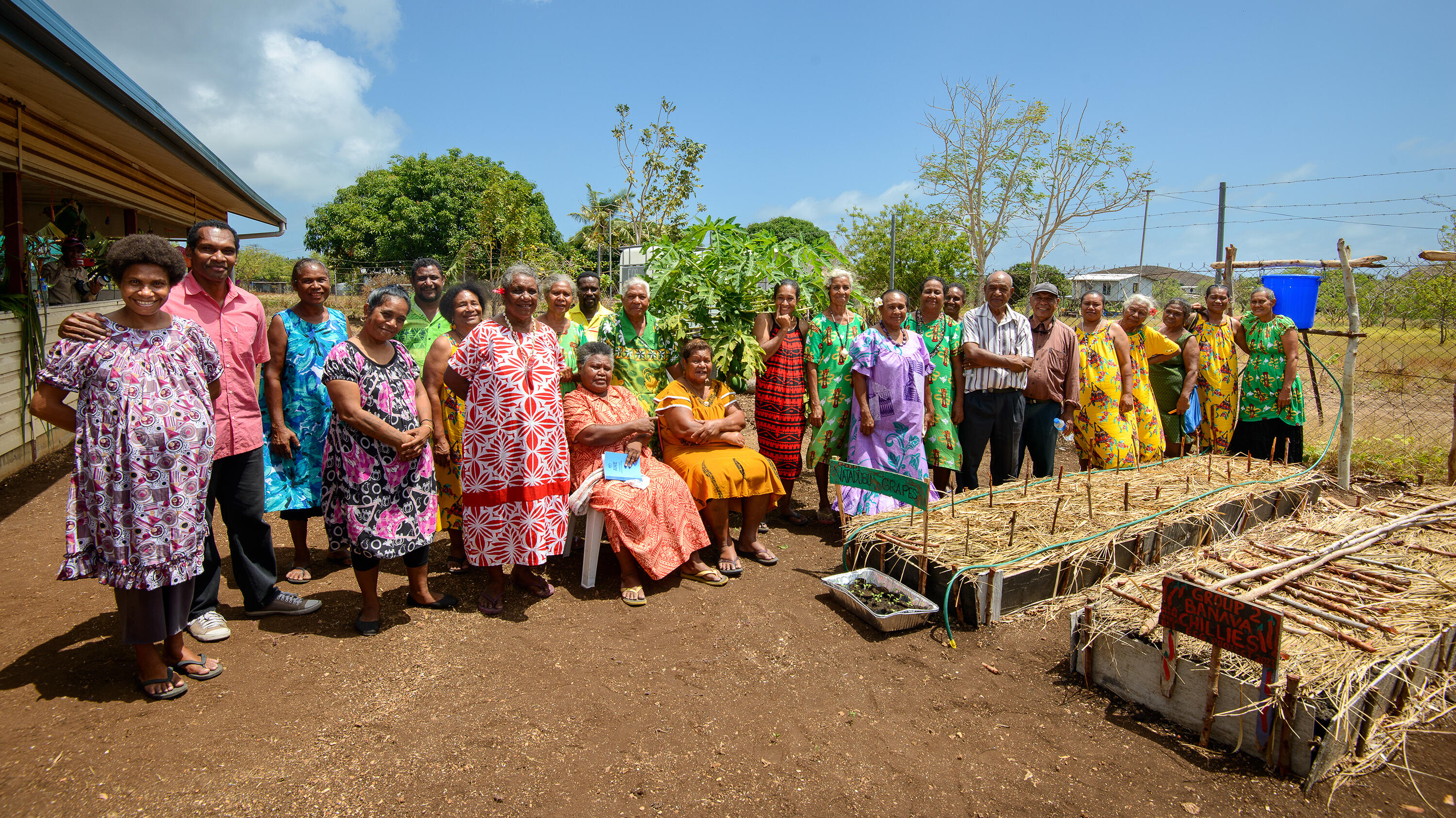 community members within Papua New Guinea meeting