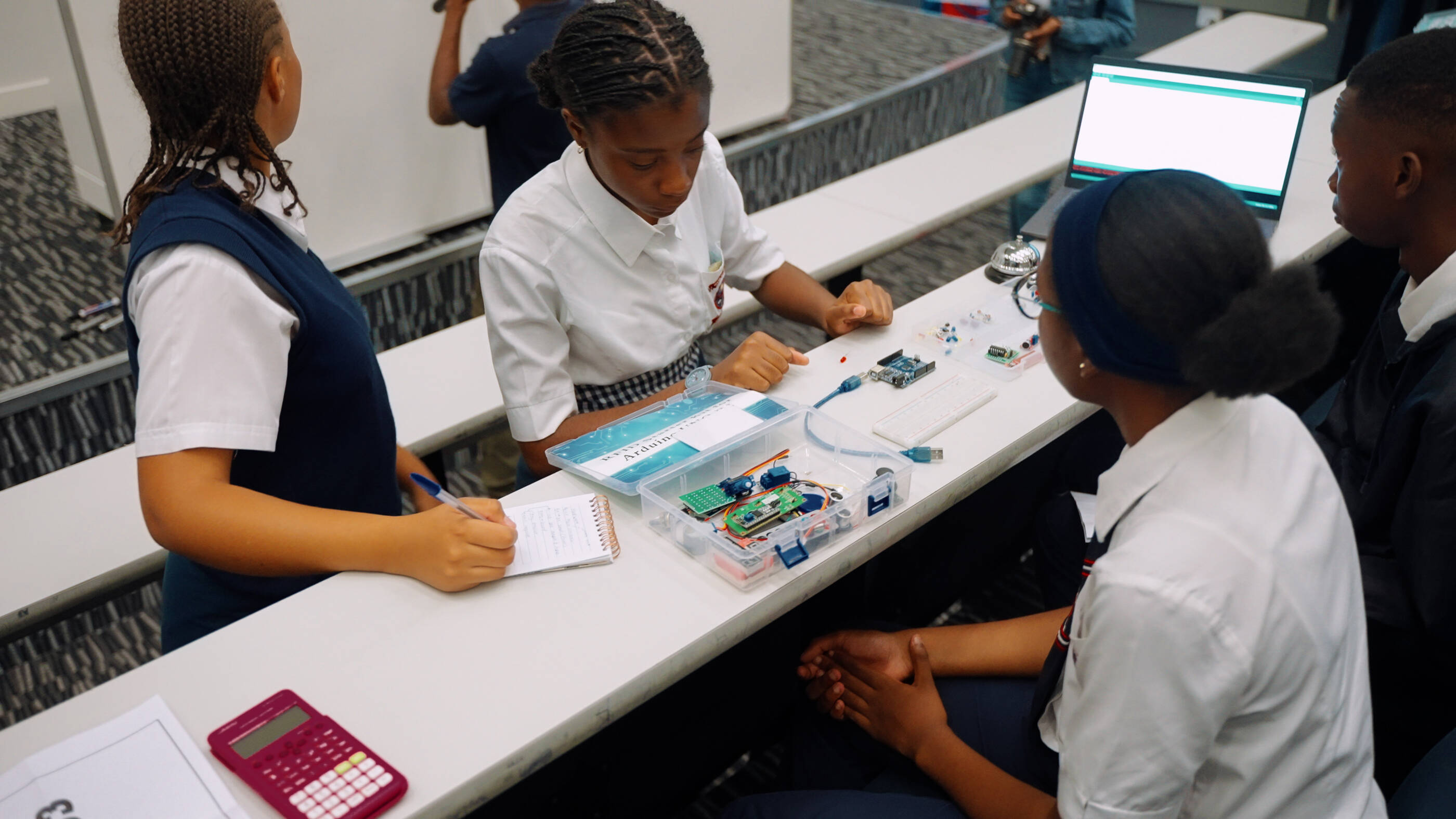 Africa STEM program and students learning