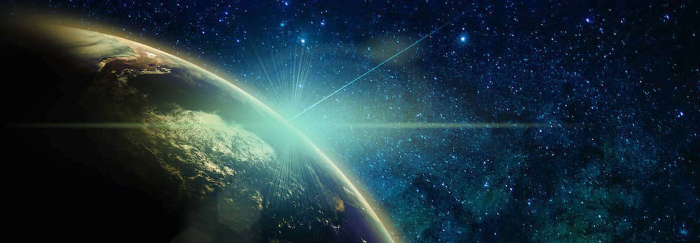 Image of Earth and the stars