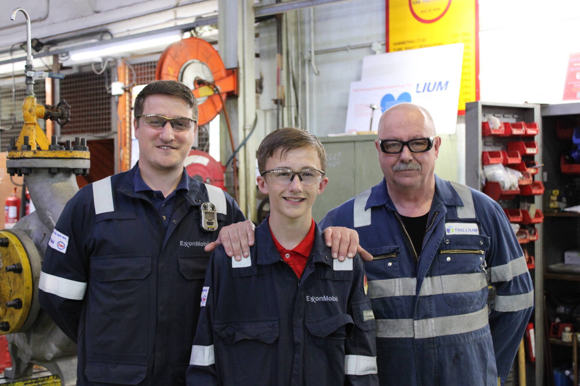 Alex Reardens (three generations) - Fawley employees