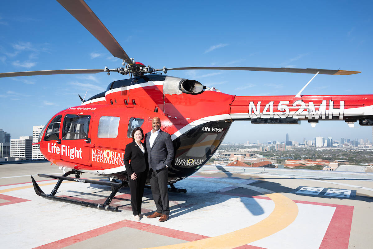 Life Flight helicopter