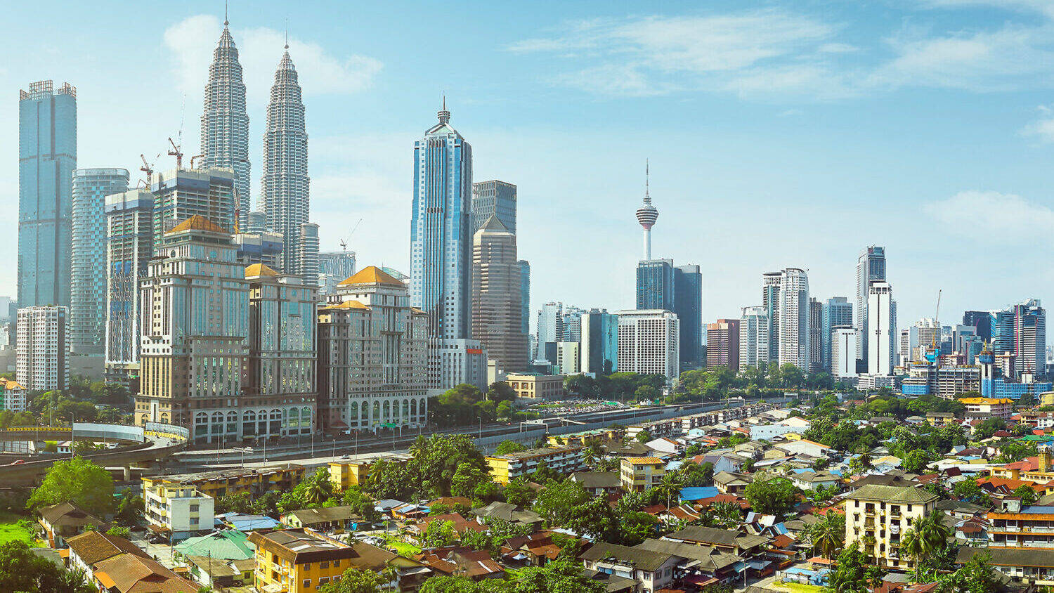 Skyline of a city