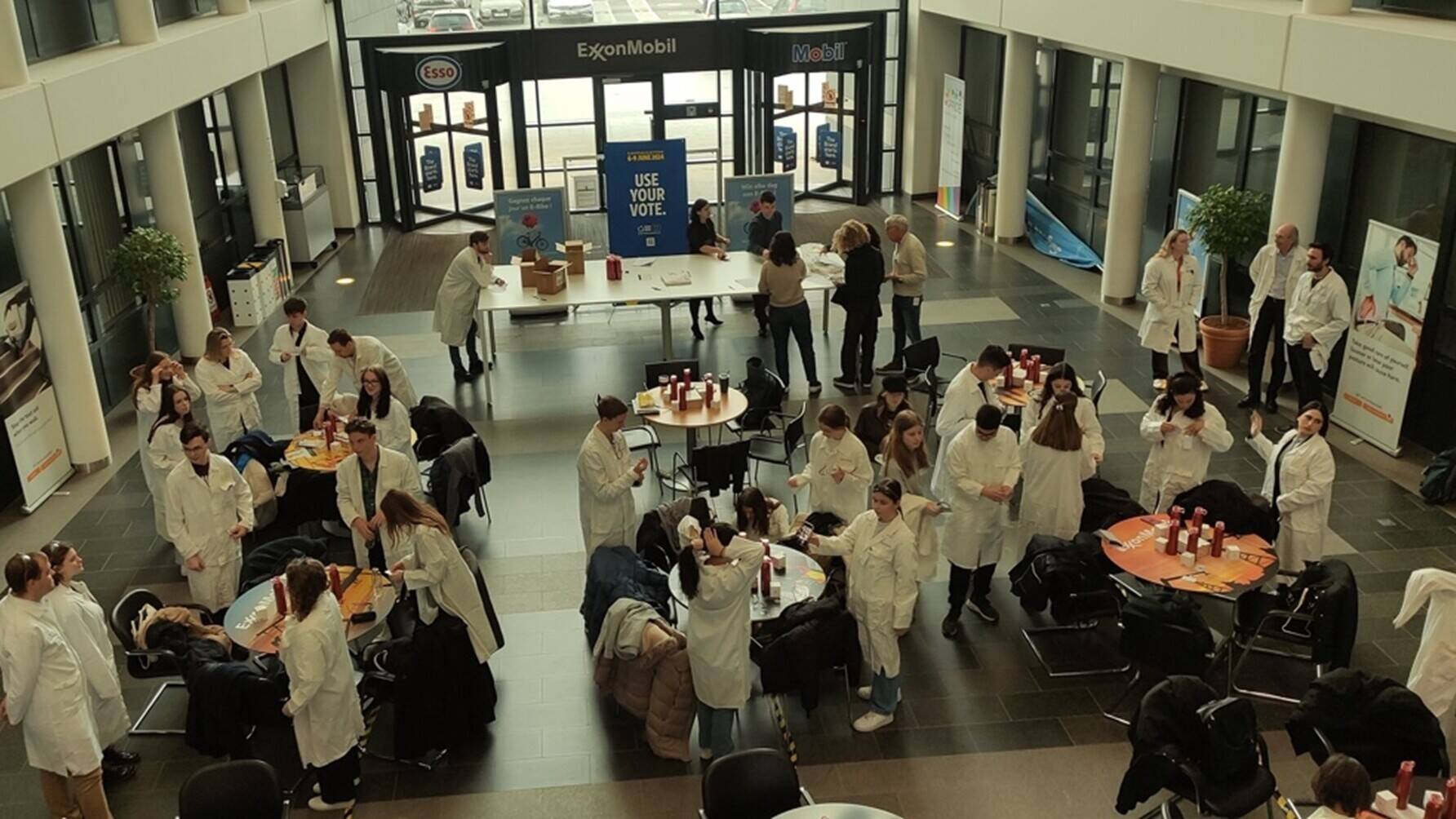 Teamwork and brainstorming at the 2024 Sci-Tech Challenge