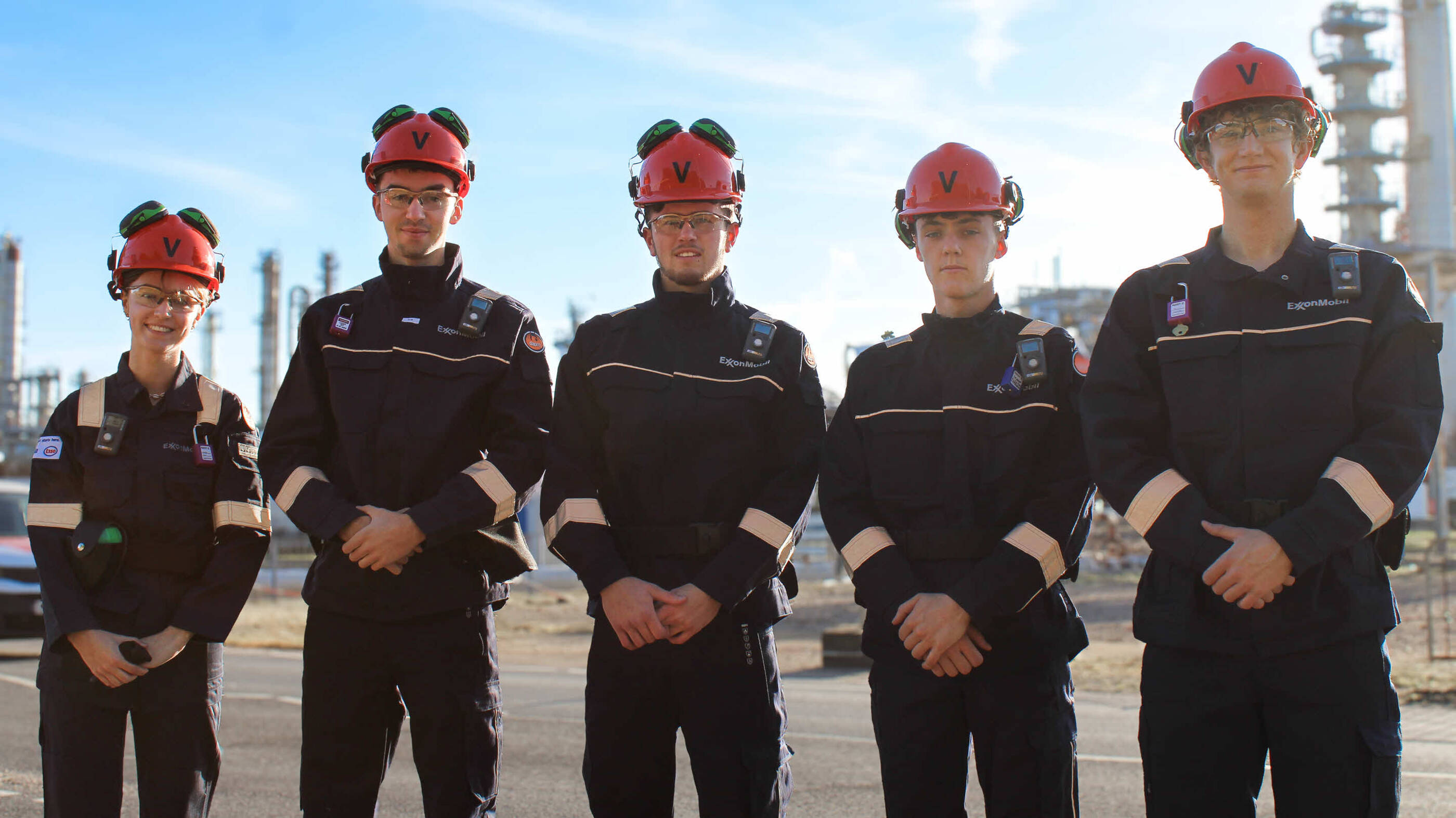group of EM Fawley apprentices