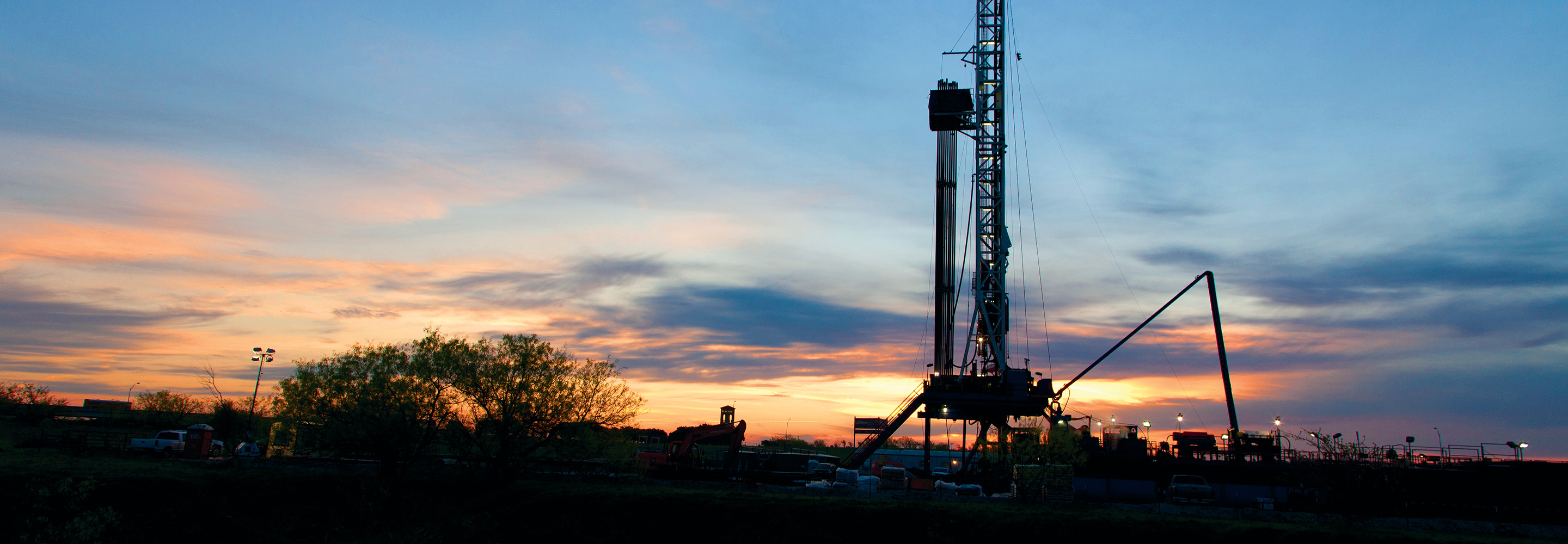 An oil rig in fort worth