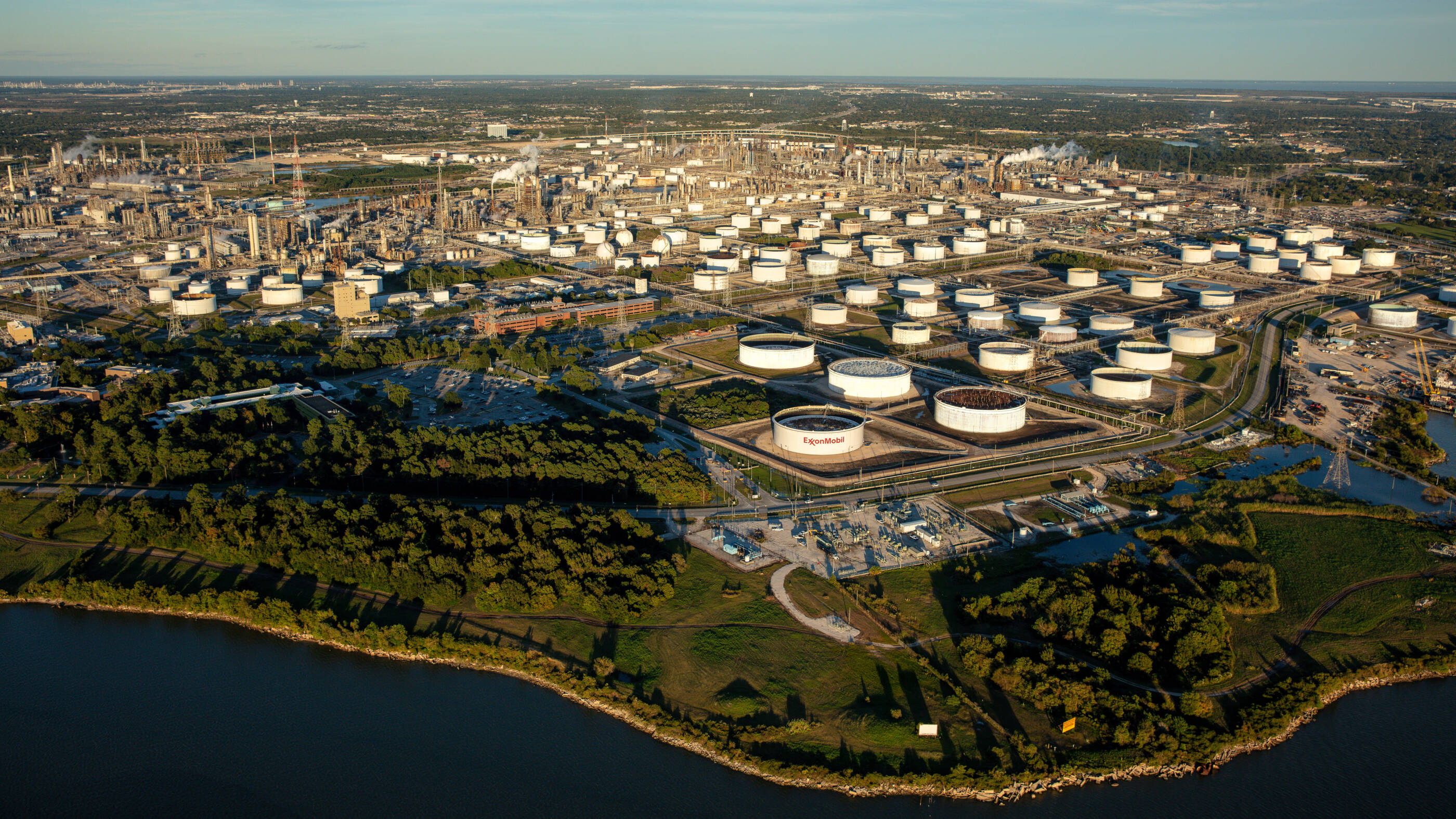 Aerial view of Baytown facility.